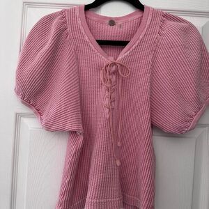 Free-people Women's Pink Blouse